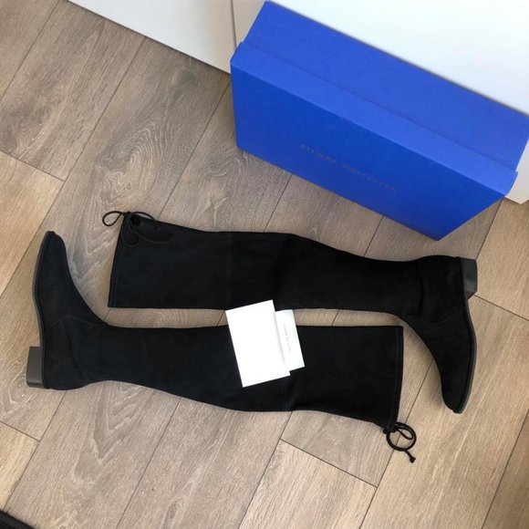 Stuart Weitzman Lowland Over the Knee Leather Boot - Picture 9 of 11